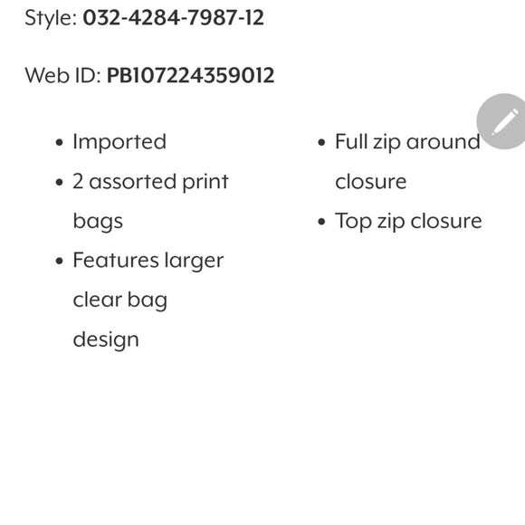 London Fog 3-Piece Nested Cosmetic Travel Bags - Picture 8 of 11